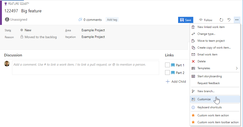 customize context image